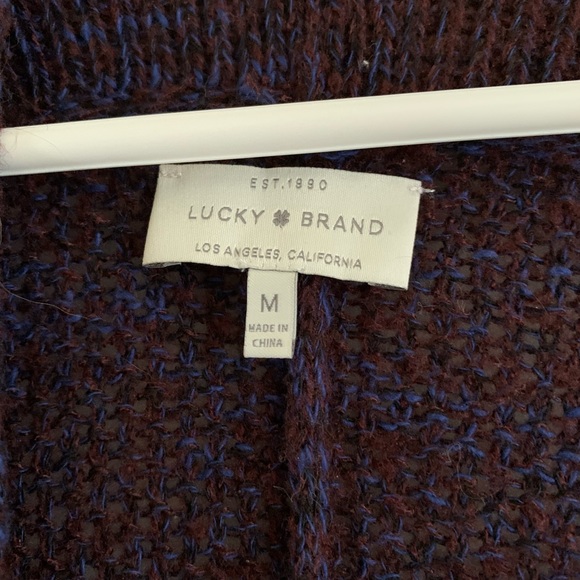 Purple Lucky Brand Cardigan - Picture 2 of 3